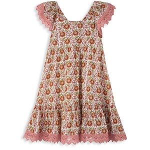 Saks fifth Avenue, floral print girls dress